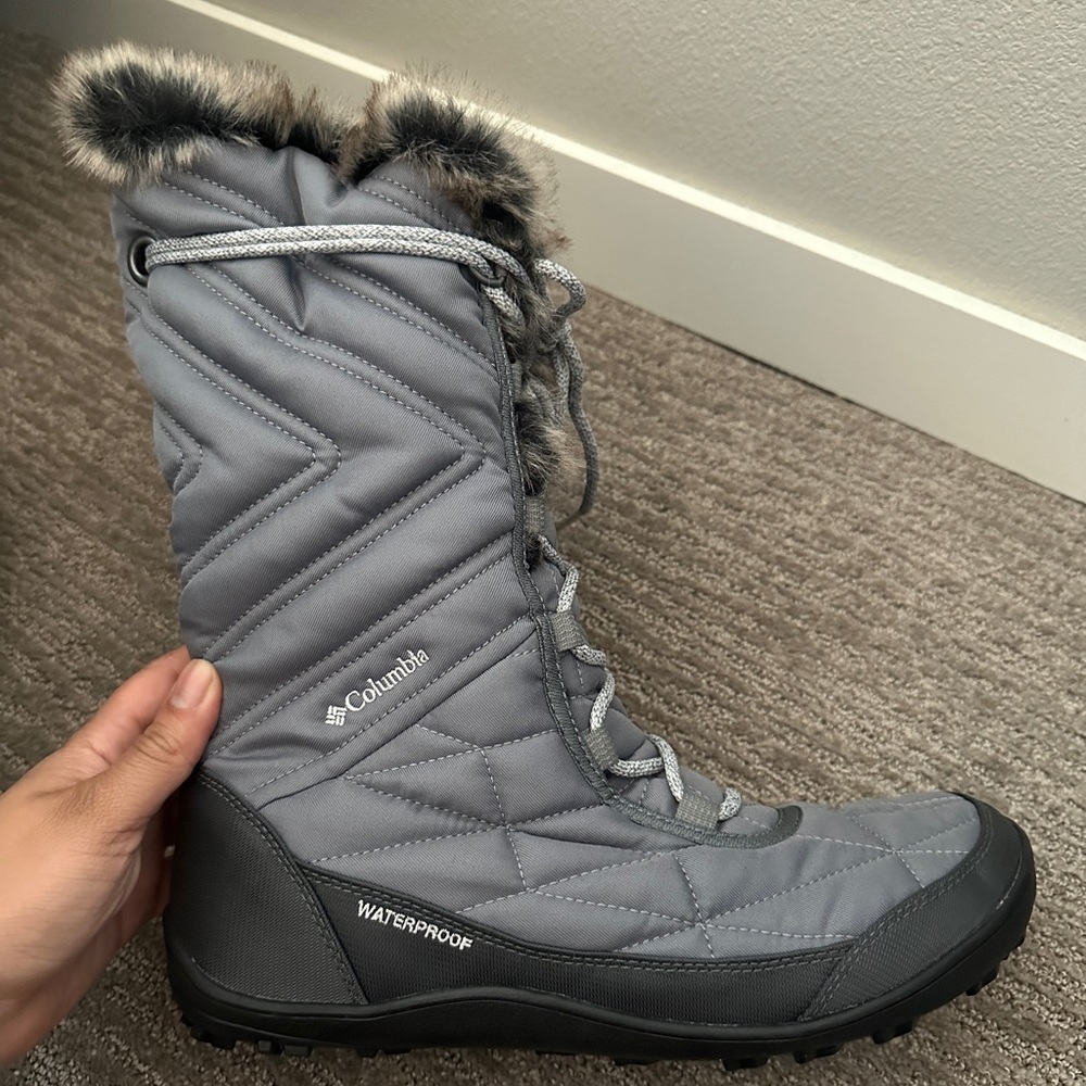 Columbia tall boots, womens size 11, gray